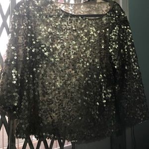 Sequin crop top
