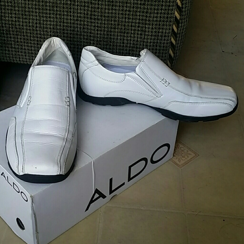 Mens white dress shoes
