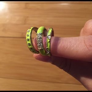 Neon Stackable Rings