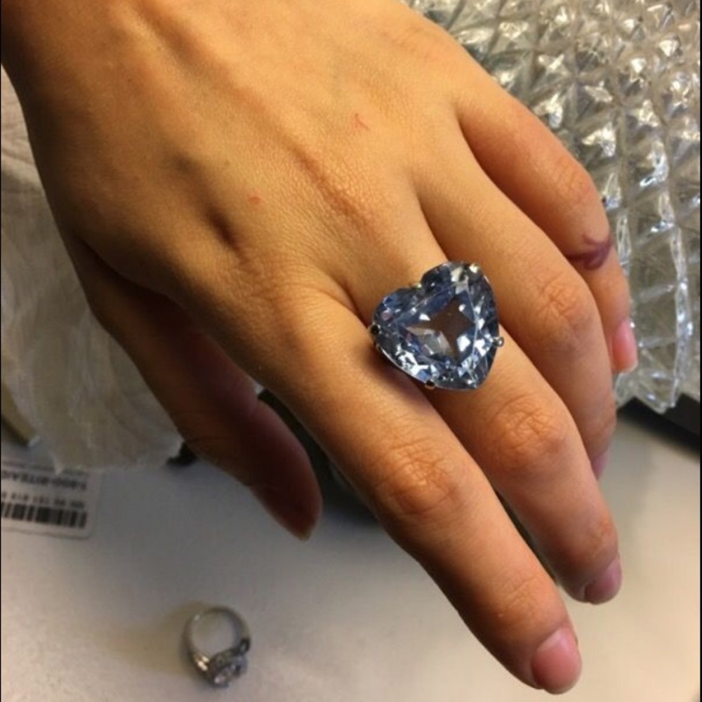 Blue topaz heart ring *SOLD*