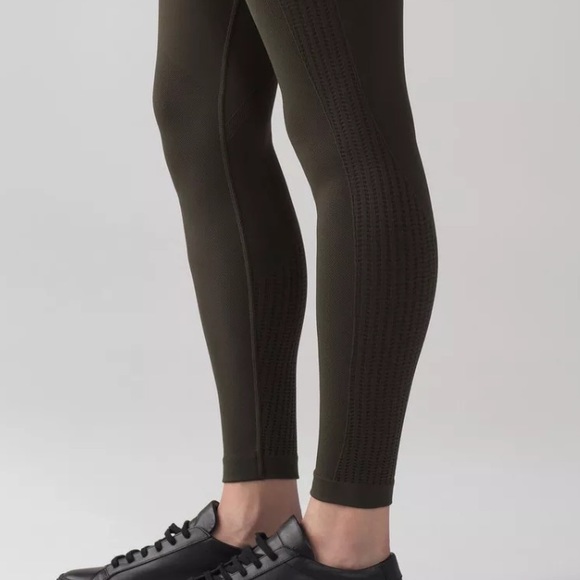 NWT♥️Lululemon Flow & Go Tight Dark Olive Leggings - Picture 2 of 5