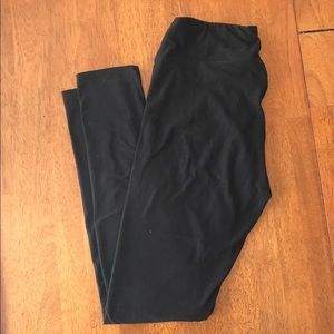 LuLaRoe One Size Black Leggings - Exc. Condition