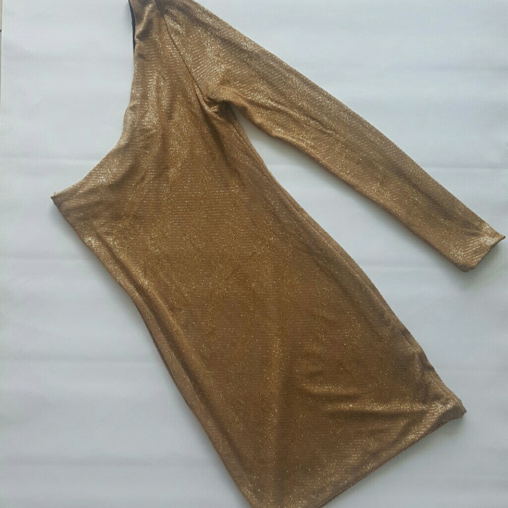 Gorgeous  Golden Gliterish Guess By Marciano Dress