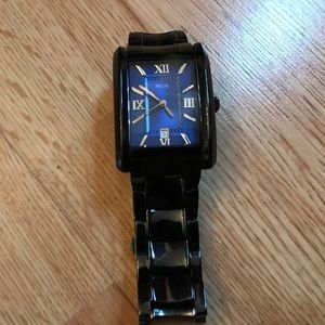 Black/royal blue face relic watch