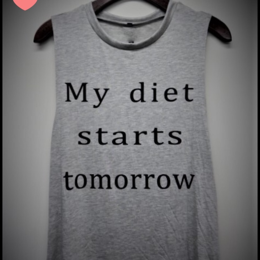 Grey Muscle Tee $32