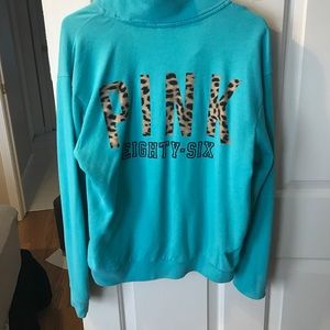 Cheetah Print Blue VS Pink Half Zip