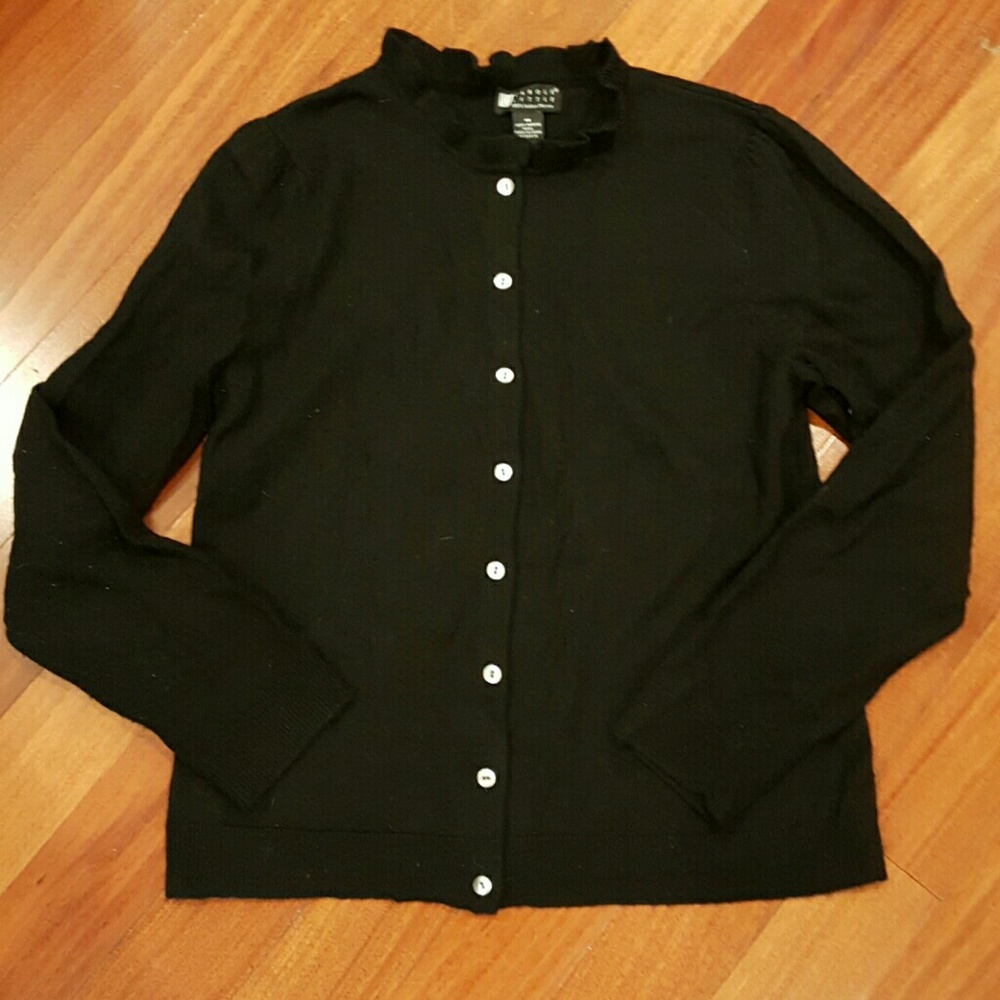 CAROLE LITTLE WOOL LS CARDIGAN MEDIUM