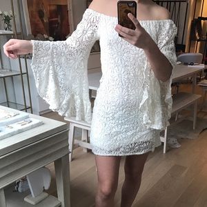 Gypsy Cream off the shoulder dress