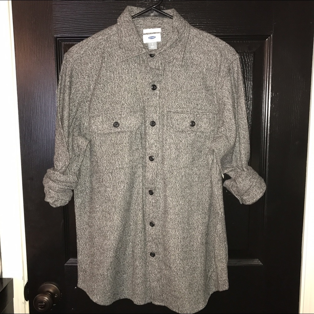 Thick cotton button-down