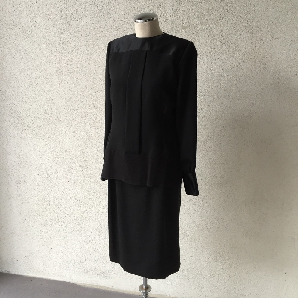 Modern Silk & Chiffon Blouse & Skirt