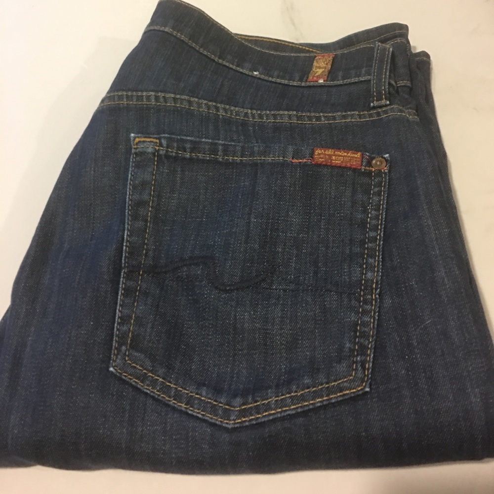 7 for all mankind Austyn style dark wash 34w/33L