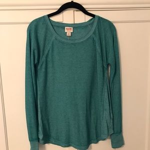 Teal Waffle Shirt