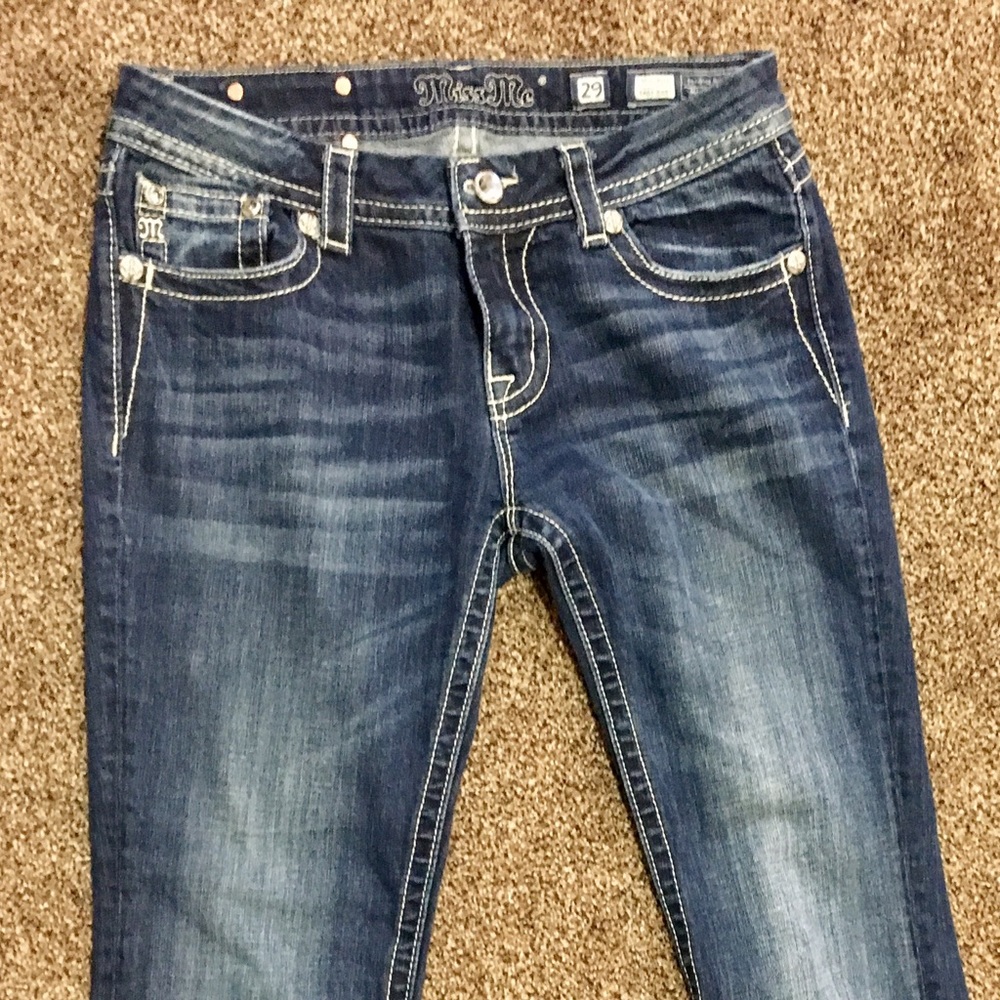 Sz 29 Miss Me Easy Boot cut Mid Rise jeans
