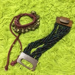 Two bohemian bracelets