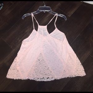 Soft pink Lacey top