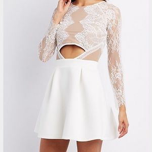 NWT Charlotte Russe lace cut out dress size S