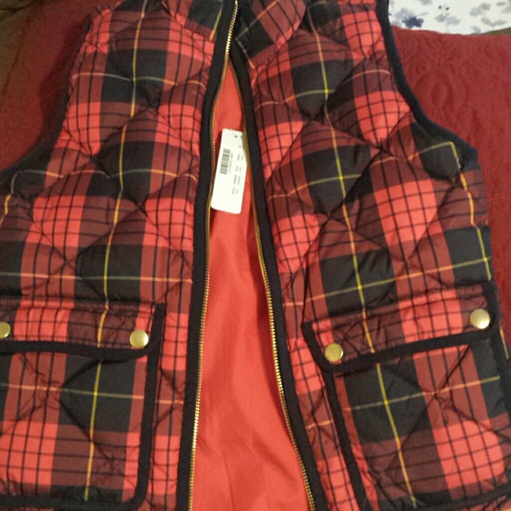 Petit excursion vest tartan Jcrew