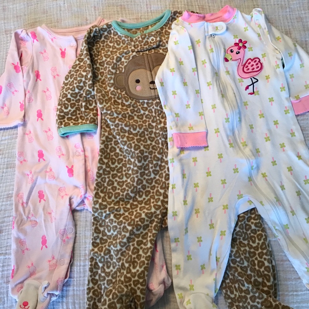 Set of 3 onesie pajamas
