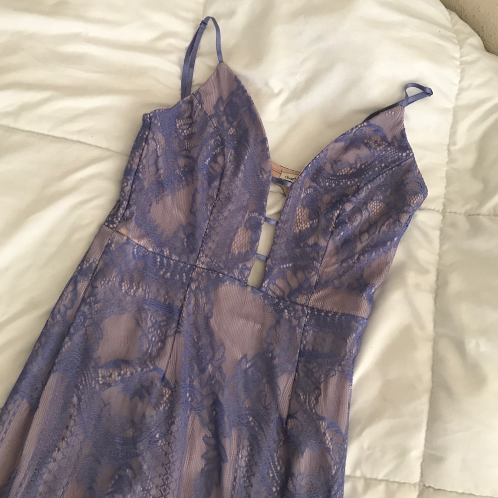 Cute spaghetti strap purple/blue dress
