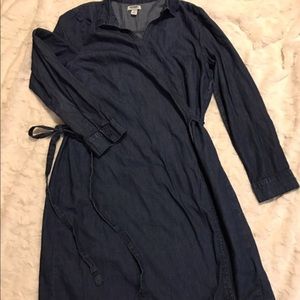 Old Navy Denim Wrap Dress