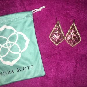 Kendra Scott Adair rose gold/gold earrings