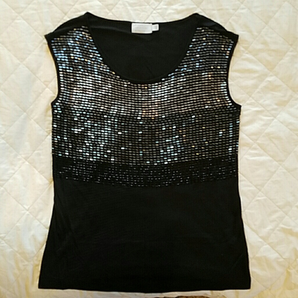 Beaded Sleeveless Shirt