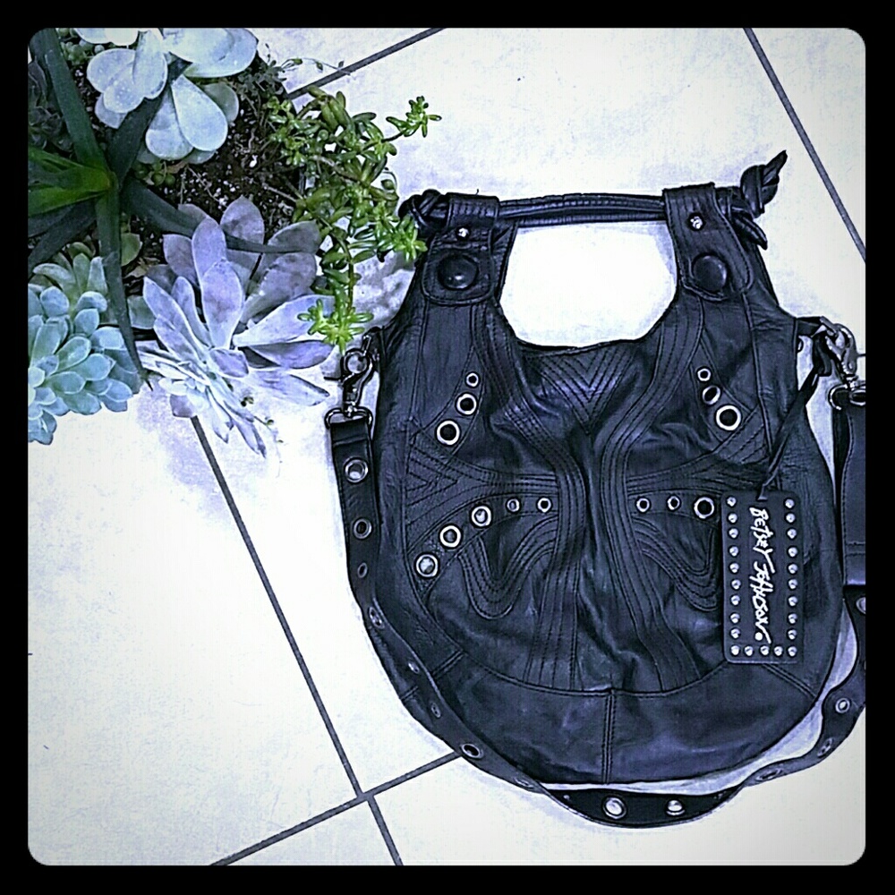 Betsy Johnson bucket crossbody