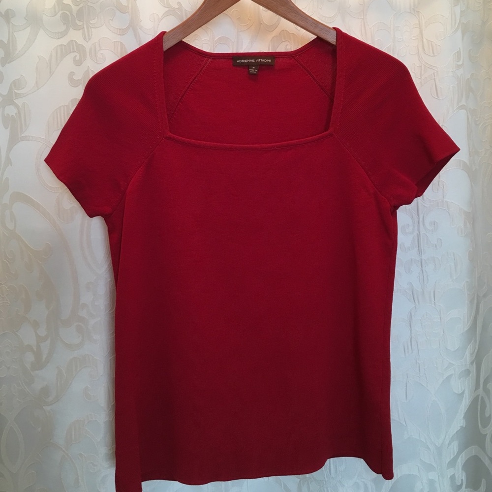 Adrienne Vittadini Red Top