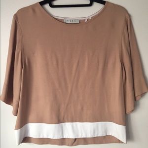 Sandro Beige Crop Top