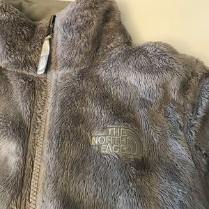 Gray North Face Osito zip up fleece jacket