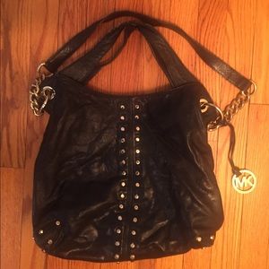 Reduced $$today! Michael Kors Leather studed hobo
