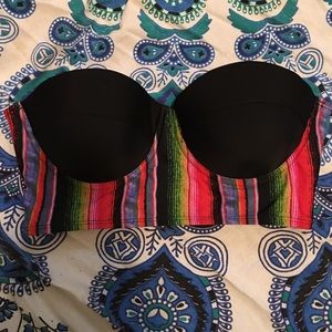 Pacsun strapless bikini top
