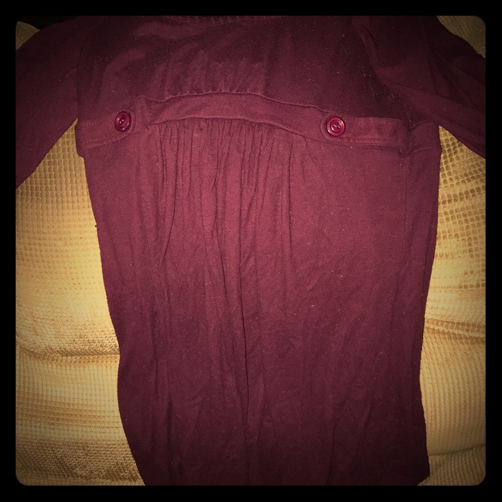 Purple sweater dress
