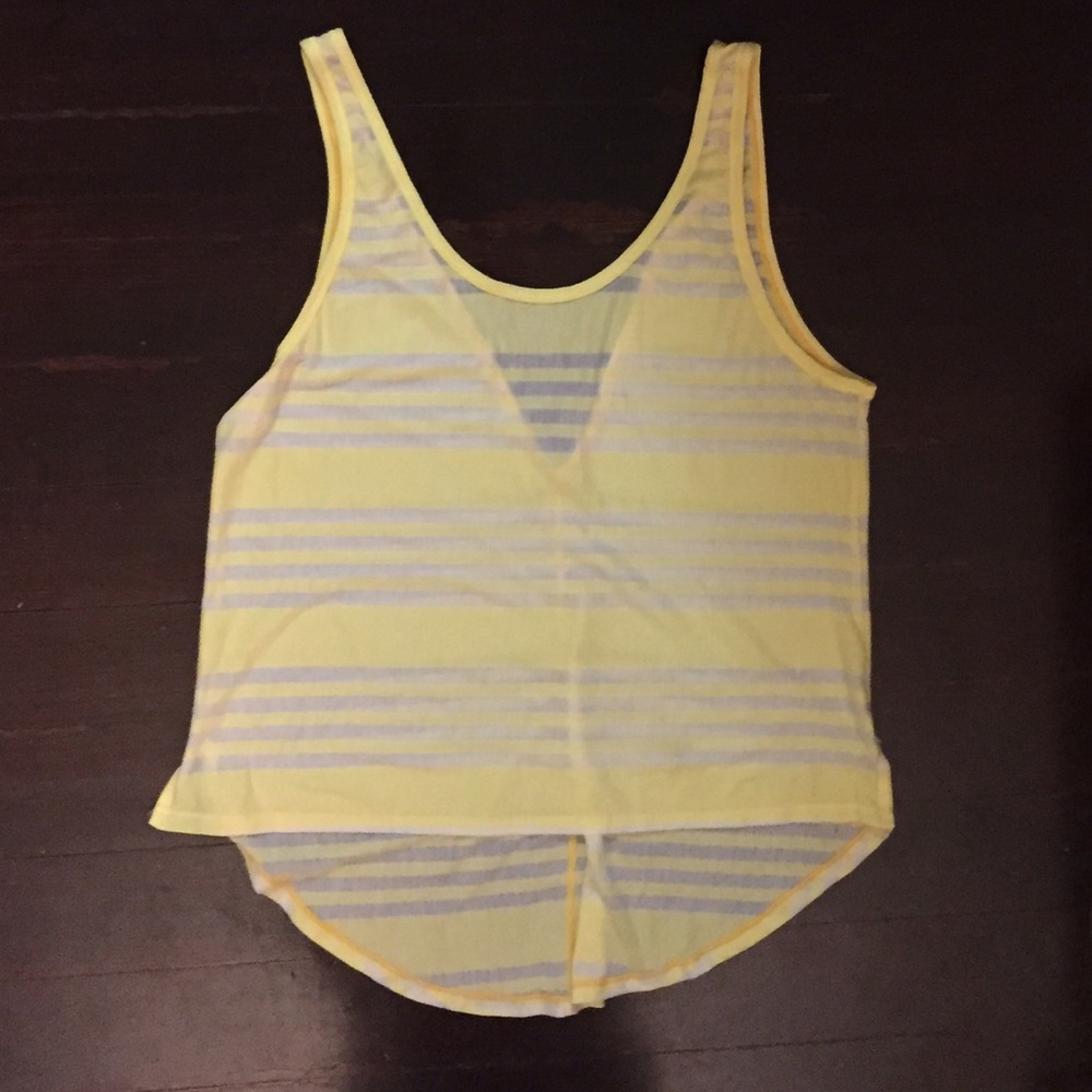 Lululemon striped cotton tank