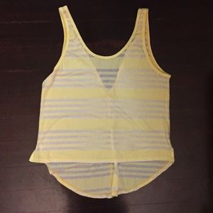 Lululemon striped cotton tank