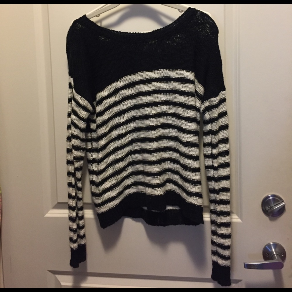 Black and white stripped sweater