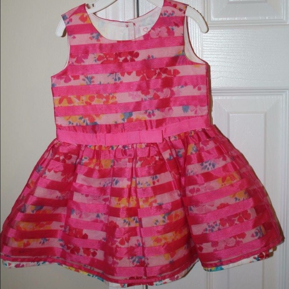 Floral pink shear dress