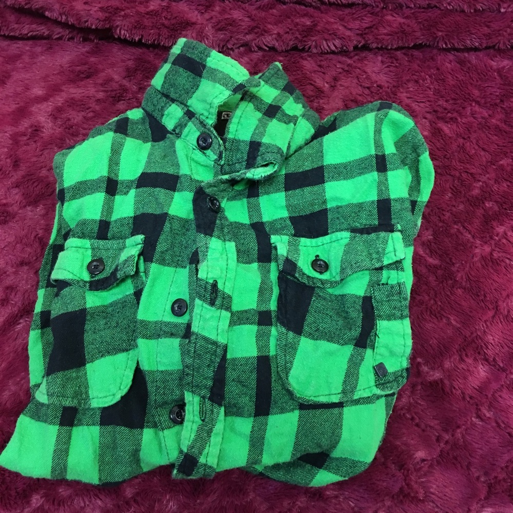 Green Flannel Shirt