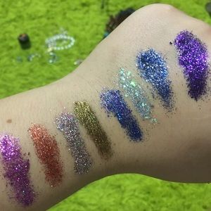 Handmade glitter shadows