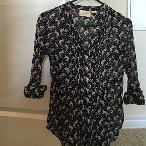Anthropologie printed blouse