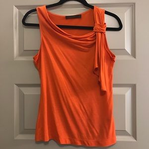 XS Bright Orange sleeveless top from The Limited