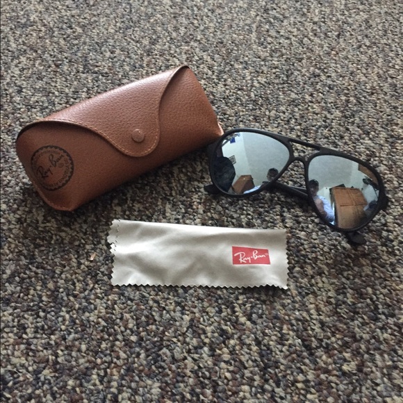 RAY BAN | CATS 500 SILVER FLASH LENSES - Picture 1 of 2