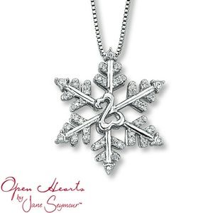 Kay Jewelers Jewelry - Open Hearts Snowflake Necklace Kay Jewelers Jewelry - Open Hearts Snowflake Necklace