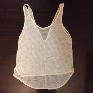 Lululemon white cotton tank