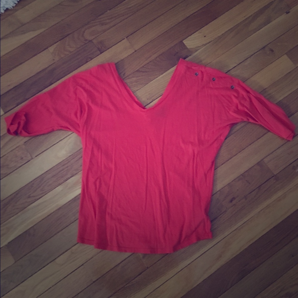 Express women's small shirt in coral