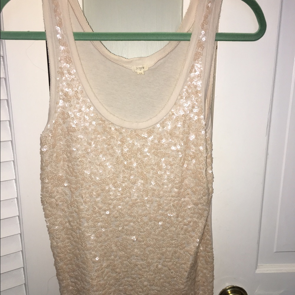 J Crew sequin tank top