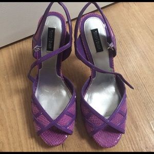 White house Black Market Purple Dress Shoes