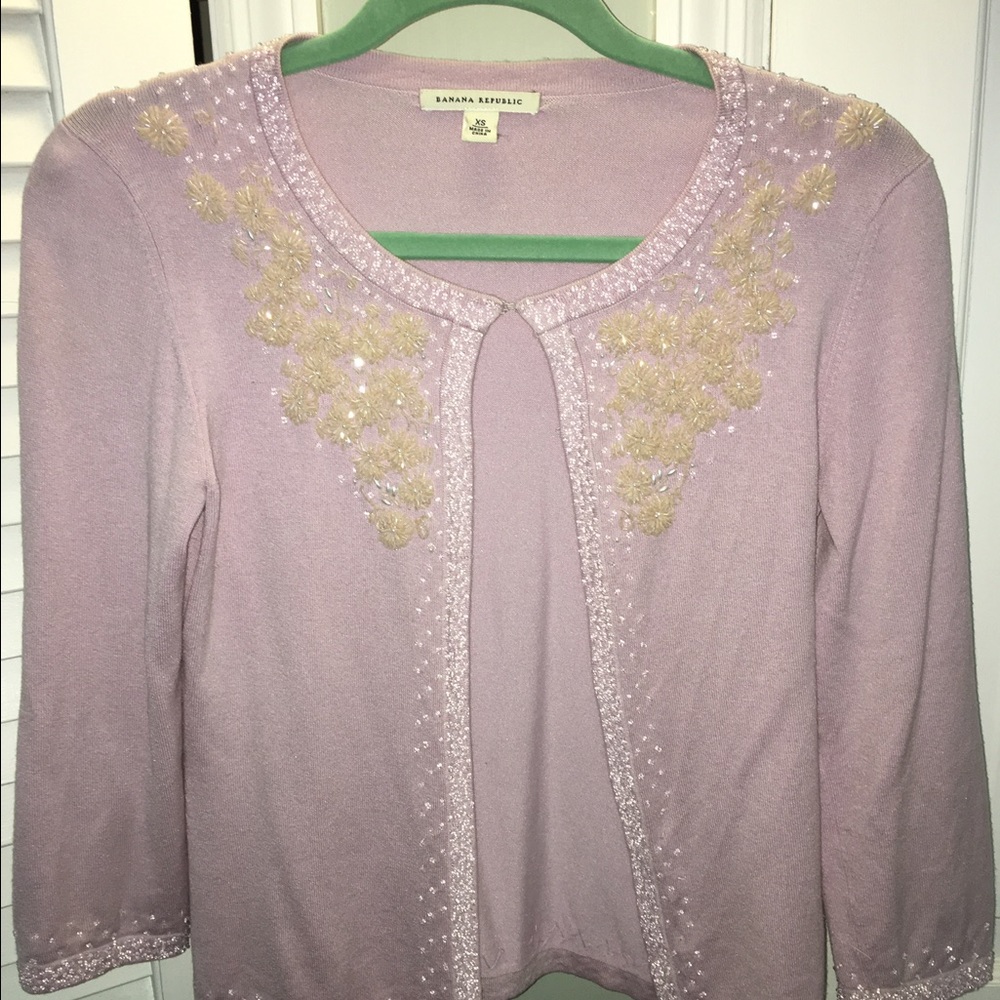 Banana Republic beaded sweater