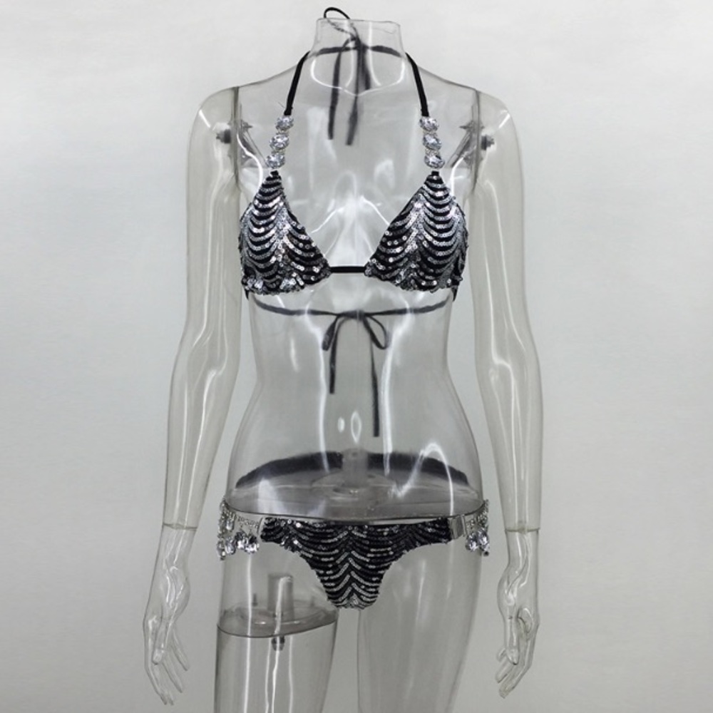 NEW! Sequin and Crystal Bikini - Picture 5 of 8