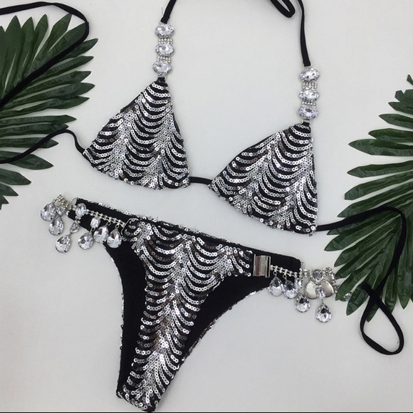 NEW! Sequin and Crystal Bikini - Picture 2 of 8